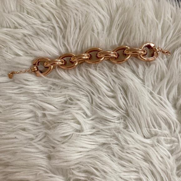 Rose gold-coloured chunky bracelet - Picture 1 of 3